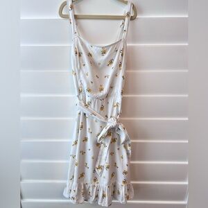 Hollister White Floral Dress